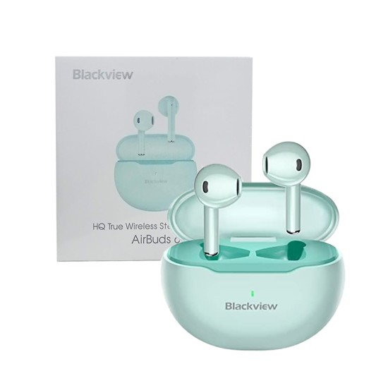 Auriculares True Sem Fio Blackview Airbuds 6 Bluetooth 5,3 Verde Enevoado